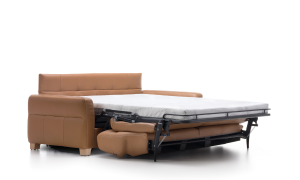 Canapé-convertible Sesido Eklipso cuivre déplié